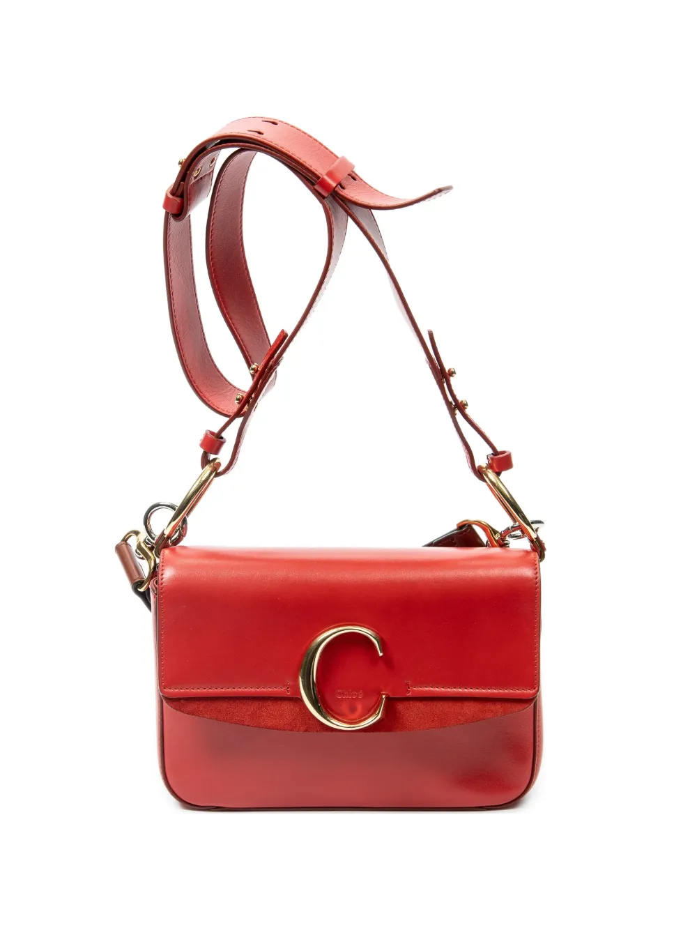 Chloé Pre-Owned small Chloé C shoulder bag - Rosso