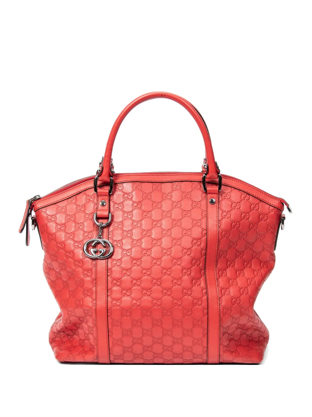 Pre-owned Gucci Ssima Tote Bag In Red