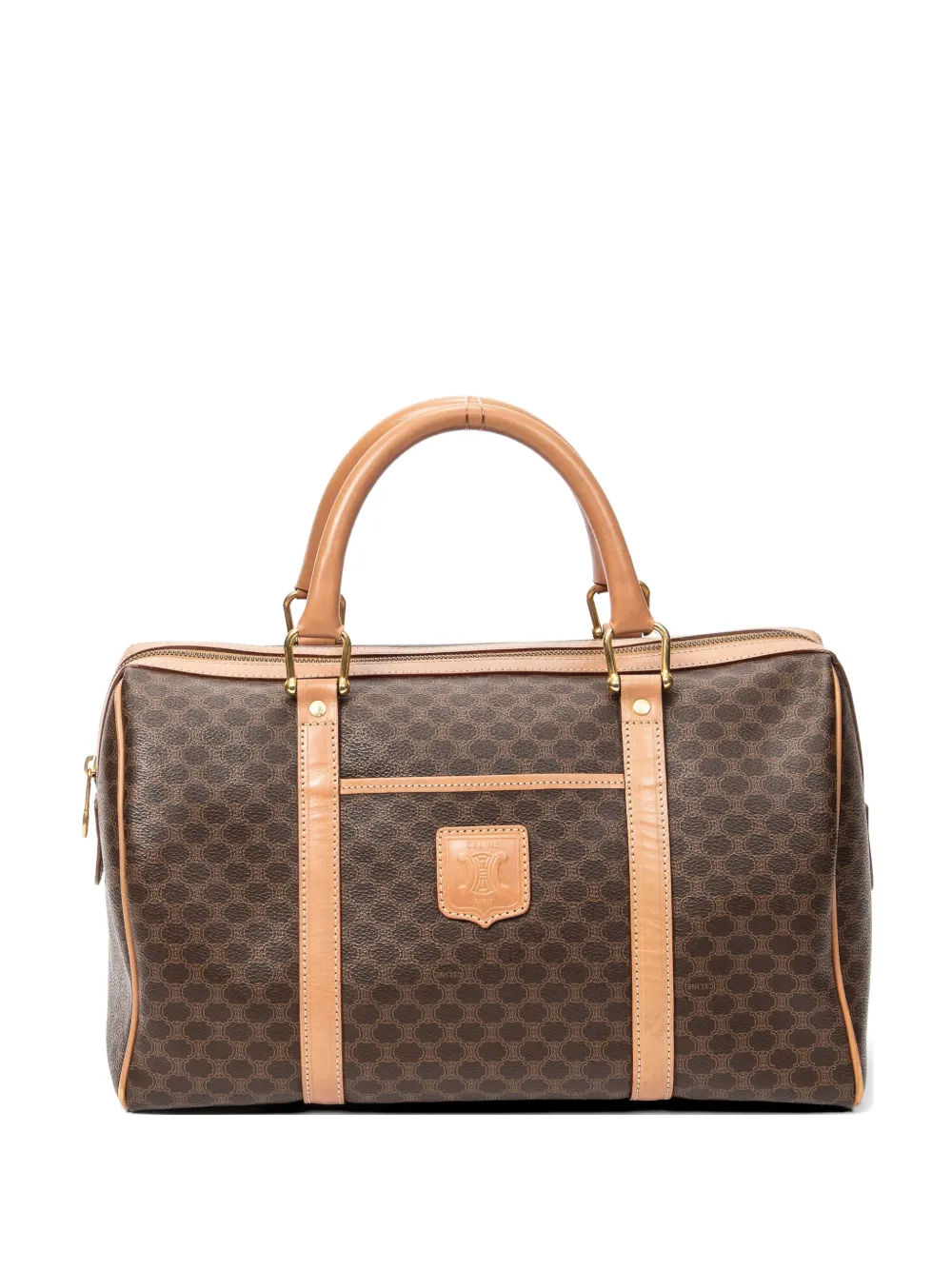 Celine Pre-Owned Macadam boston bag - Marrone