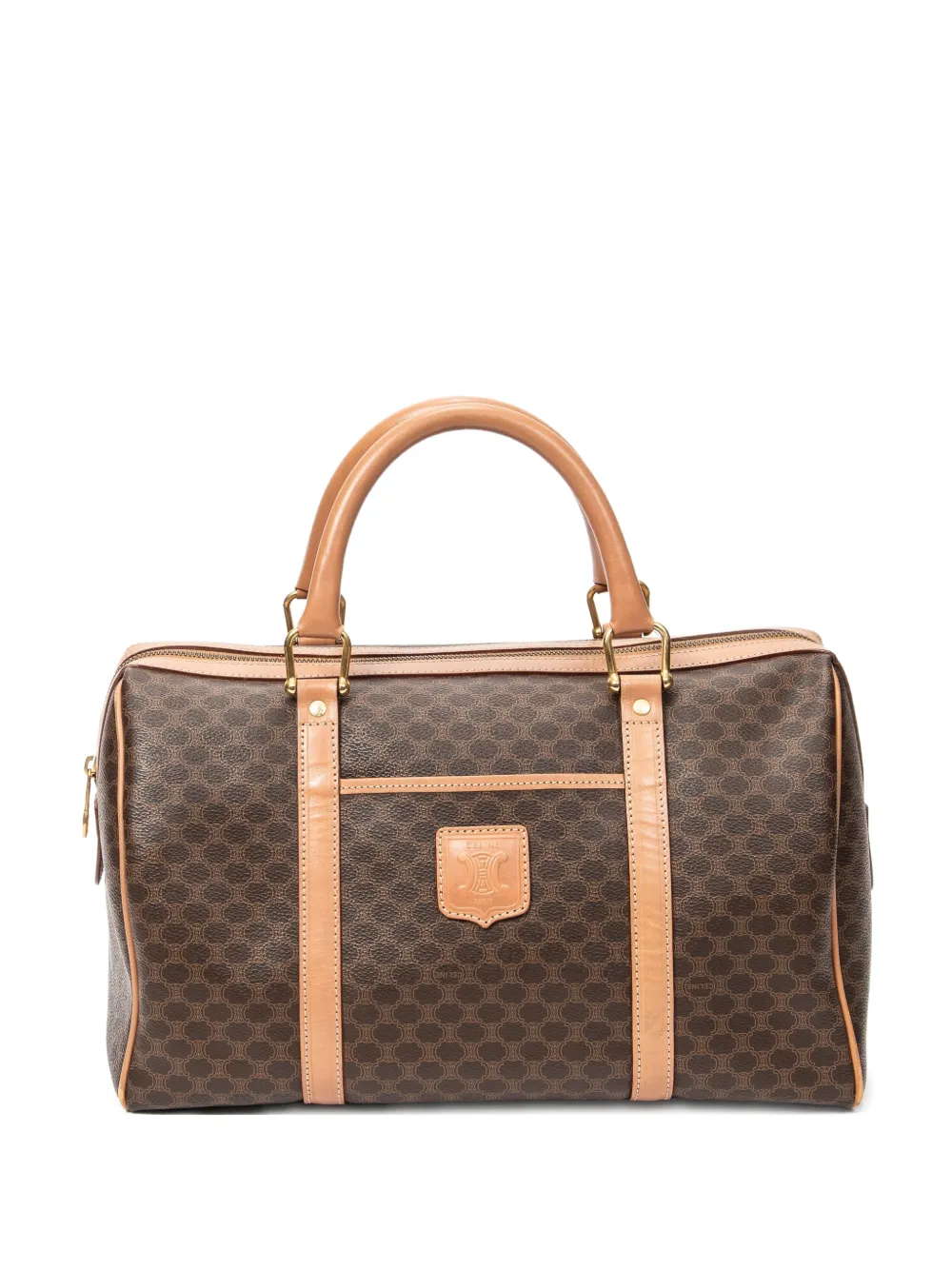 Celine Pre-Owned Macadam boston bag - Marrone