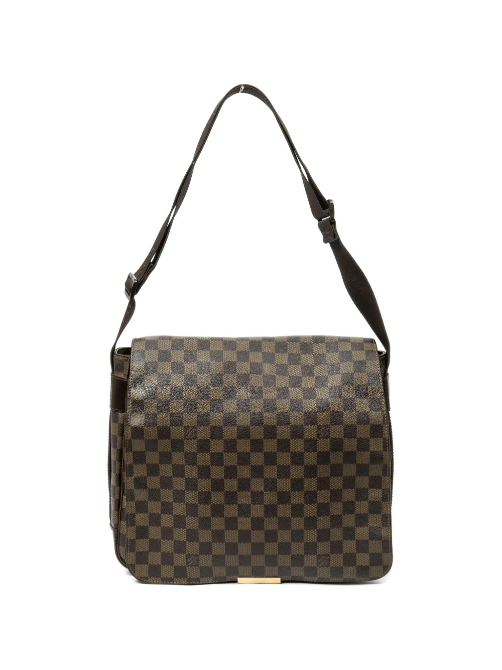 Louis Vuitton Pre-Owned 2007 Bastille chequered-pattern flap bag - Marrone