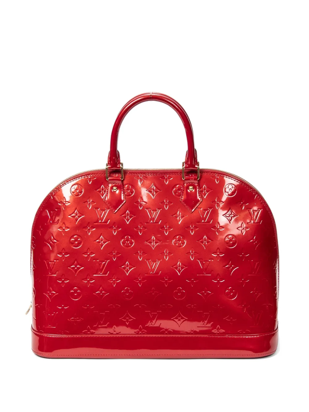Pre-owned Louis Vuitton Alma Handbag In Red