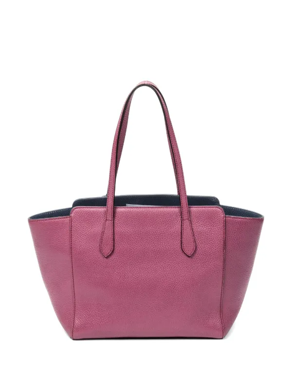 Gucci Pre-Owned Swing レザーハンドバッグ | ピンク | FARFETCH JP