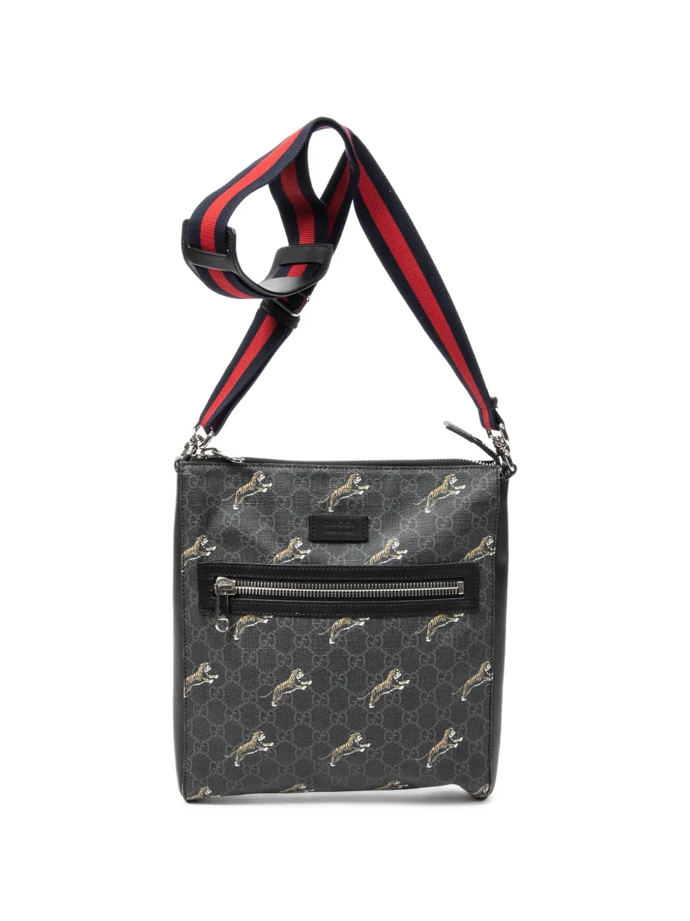 Gucci Pre-Owned Tigers cross body bag - Grigio