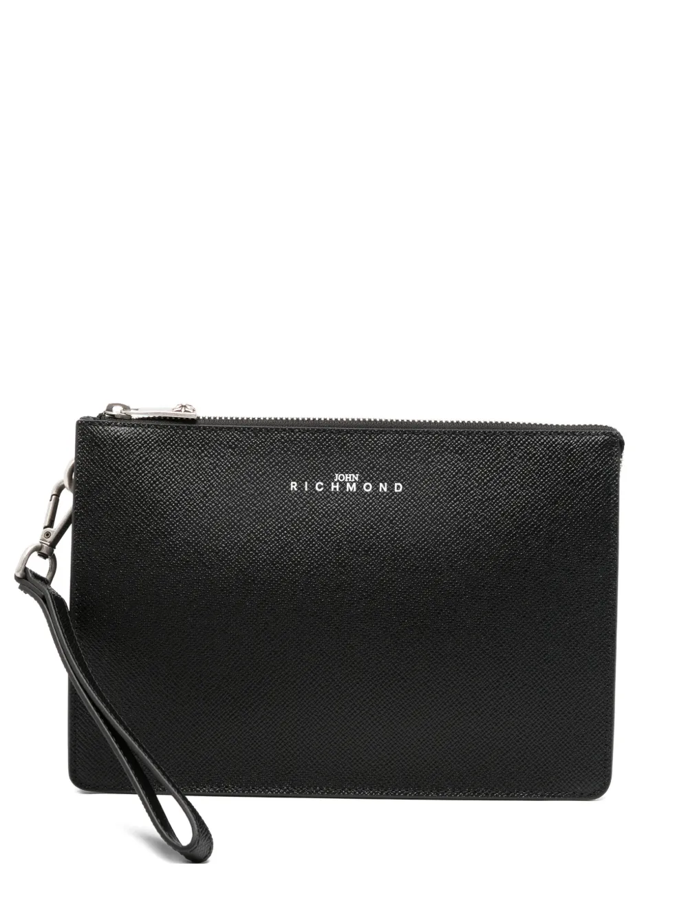 John Richmond zip-fastening clutch bag - Nero