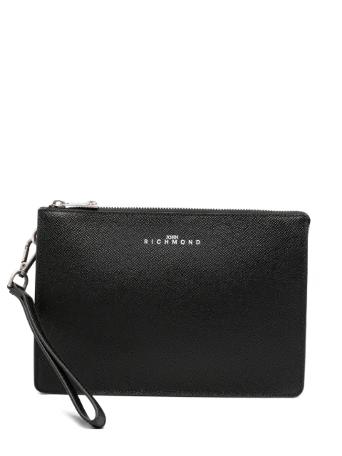 John Richmond zip-fastening clutch bag