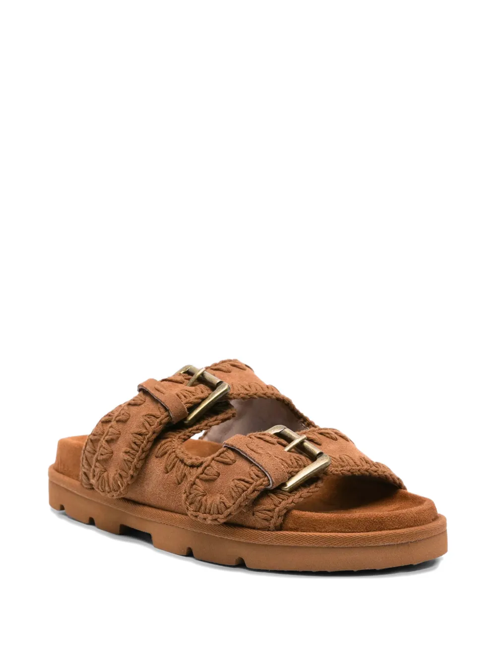 Mou Suède sandalen Bruin