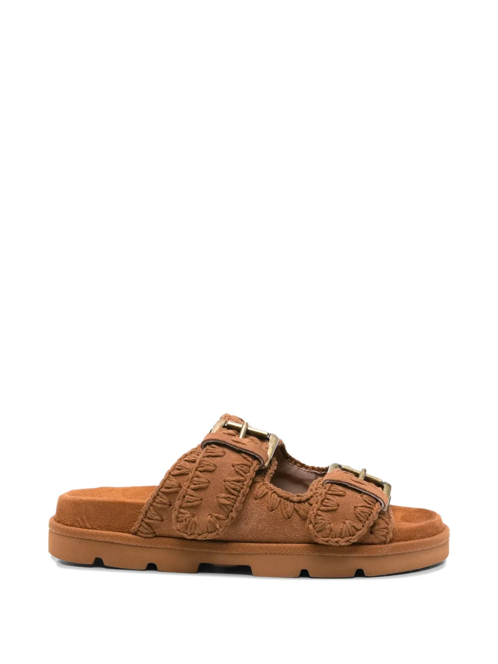 Mou Suède sandalen Bruin