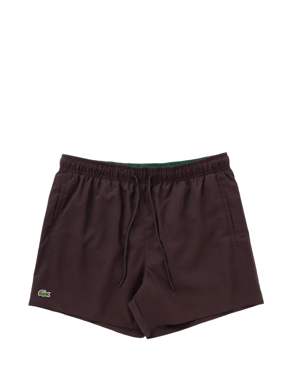 Lacoste logo swim shorts - Braun
