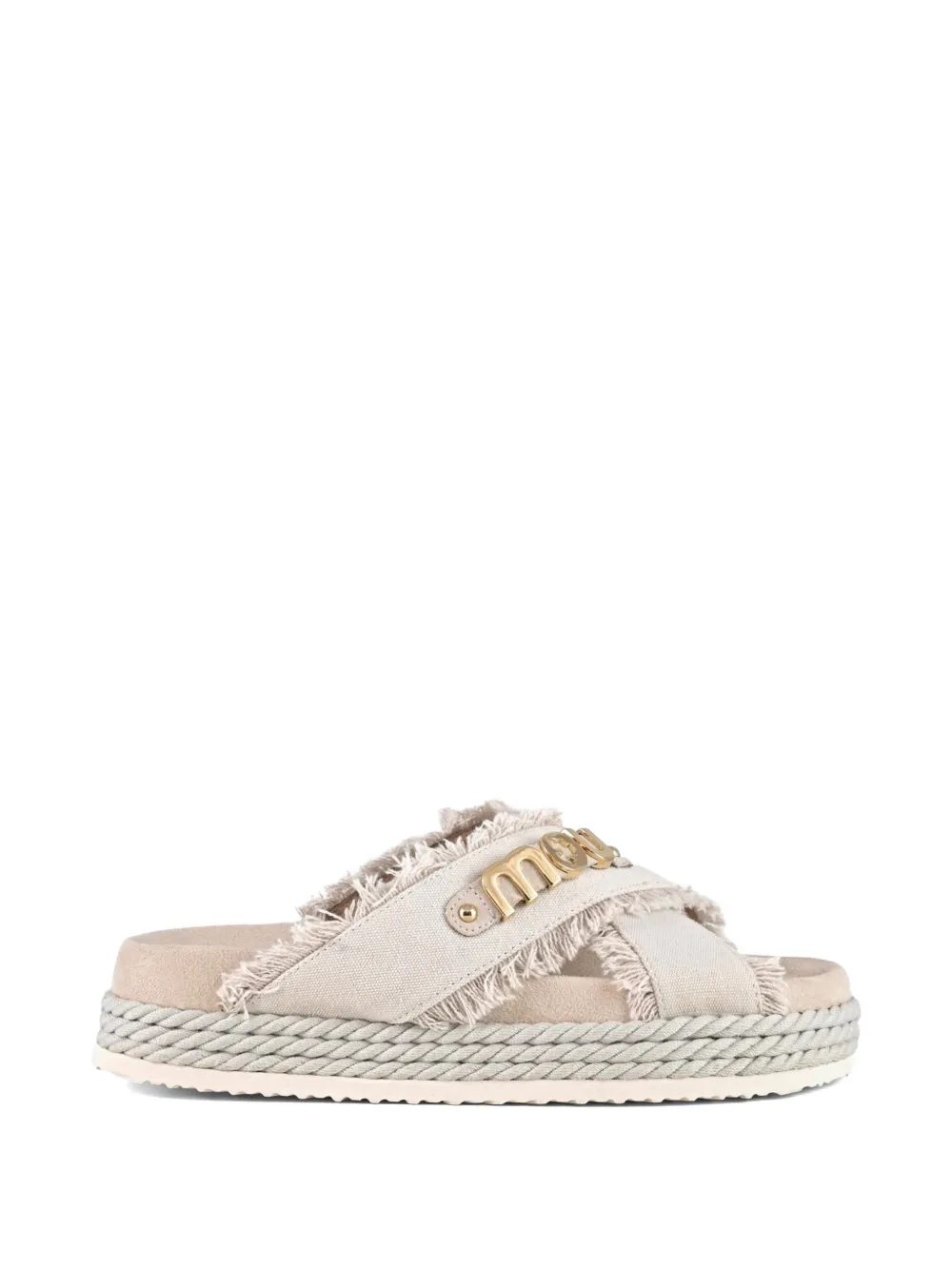 Mou canvas sandals Beige