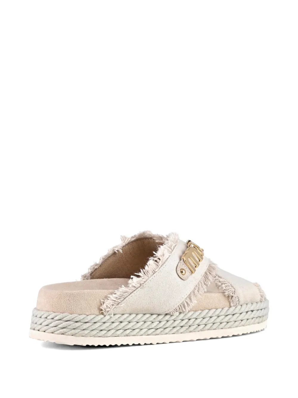 Mou canvas sandals Beige