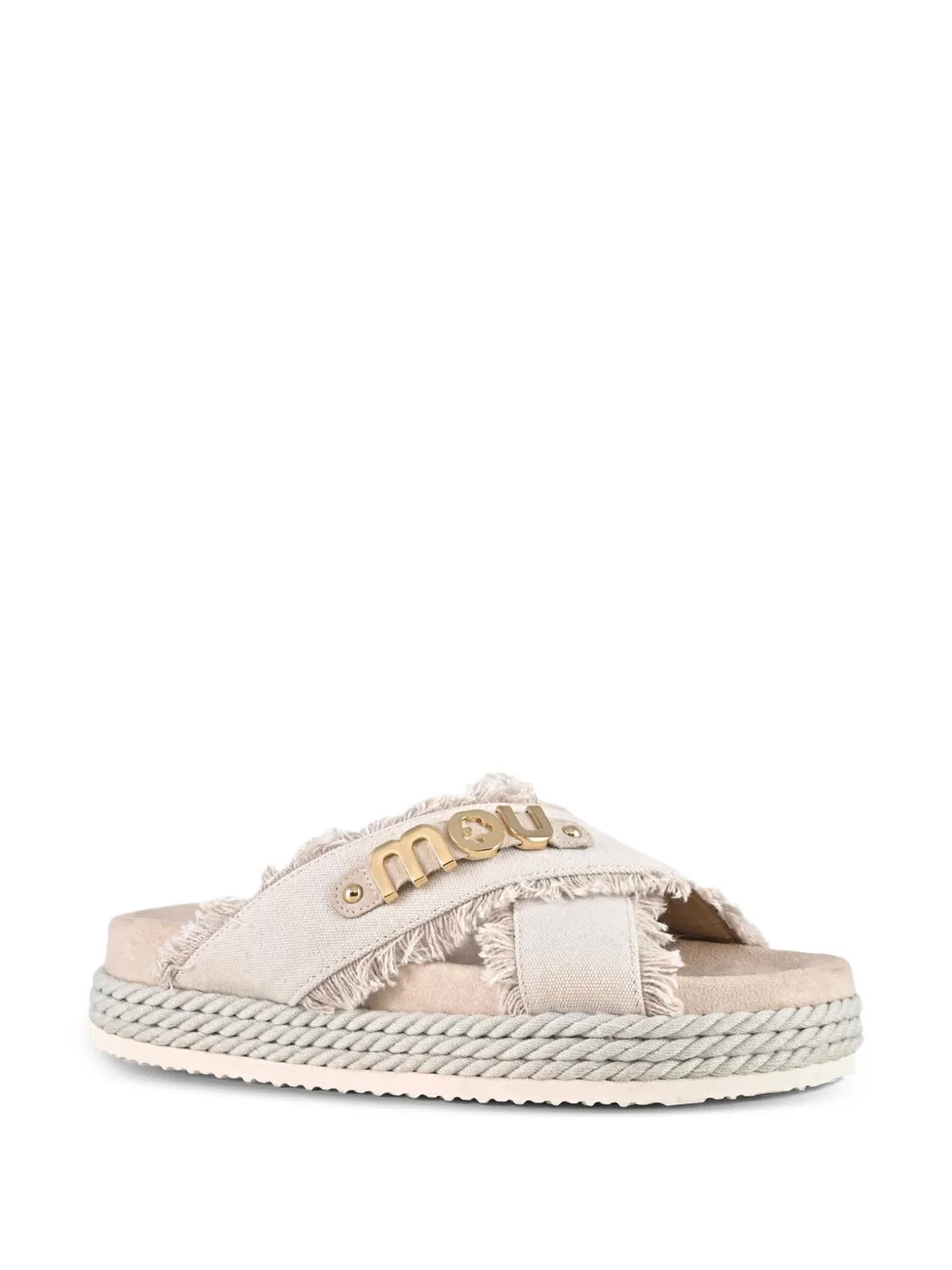  Mou Canvas Sandals - Neutrals 