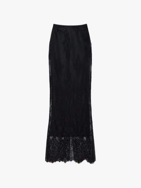 Aniye By Silva lace floral-pattern midi skirt