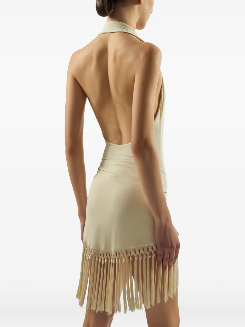 Taller Marmo Grand Tropicana badpak met franje Beige