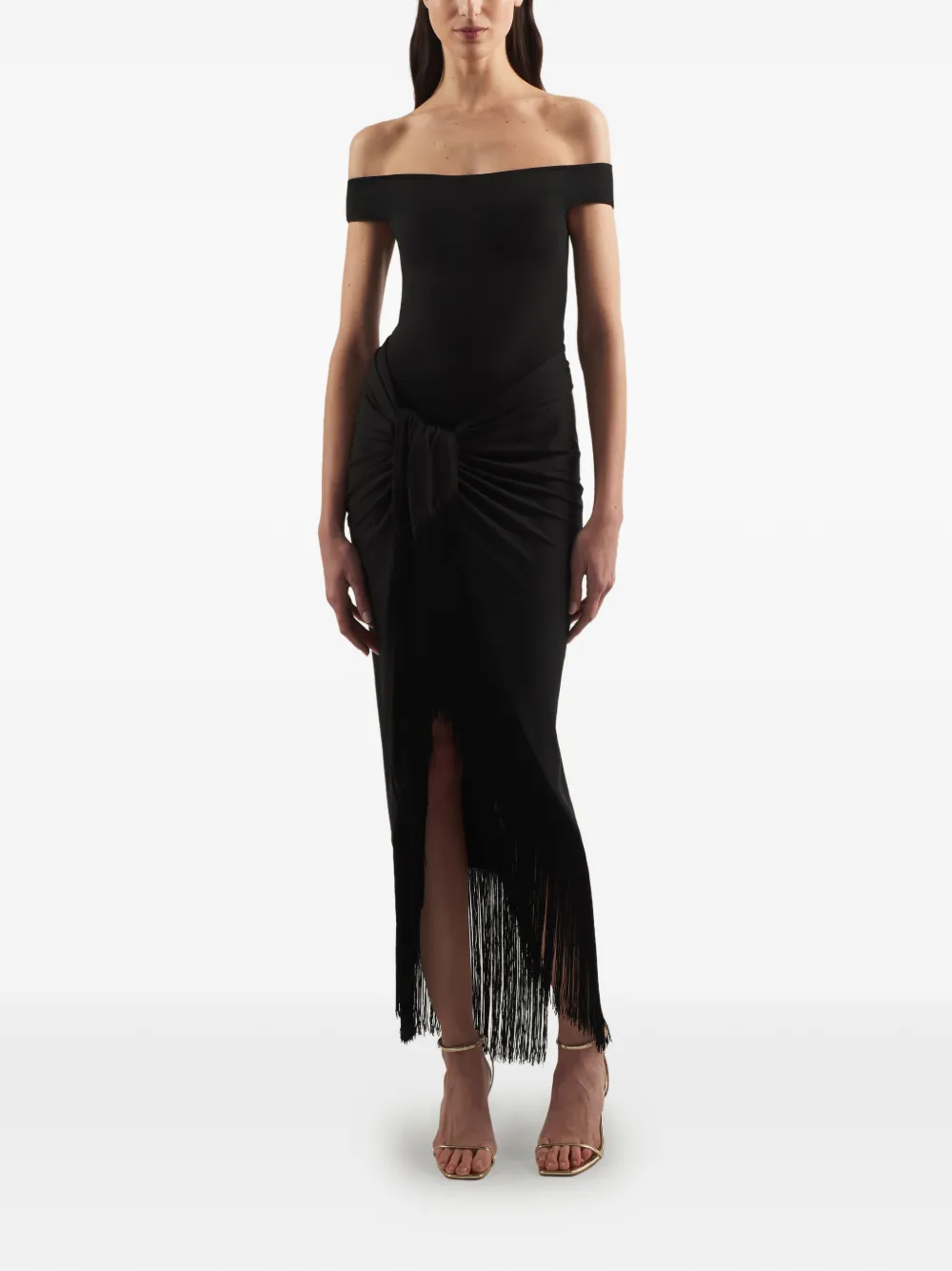 Taller Marmo Romy off-shoulder badpak Zwart