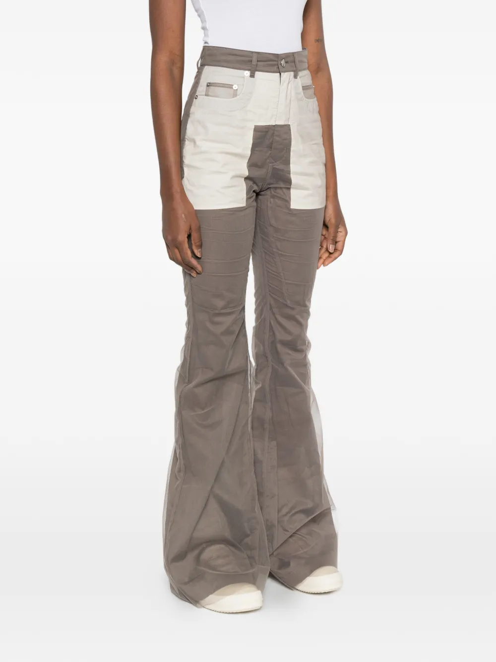 Rick Owens Bolan broek met vlakken Bruin
