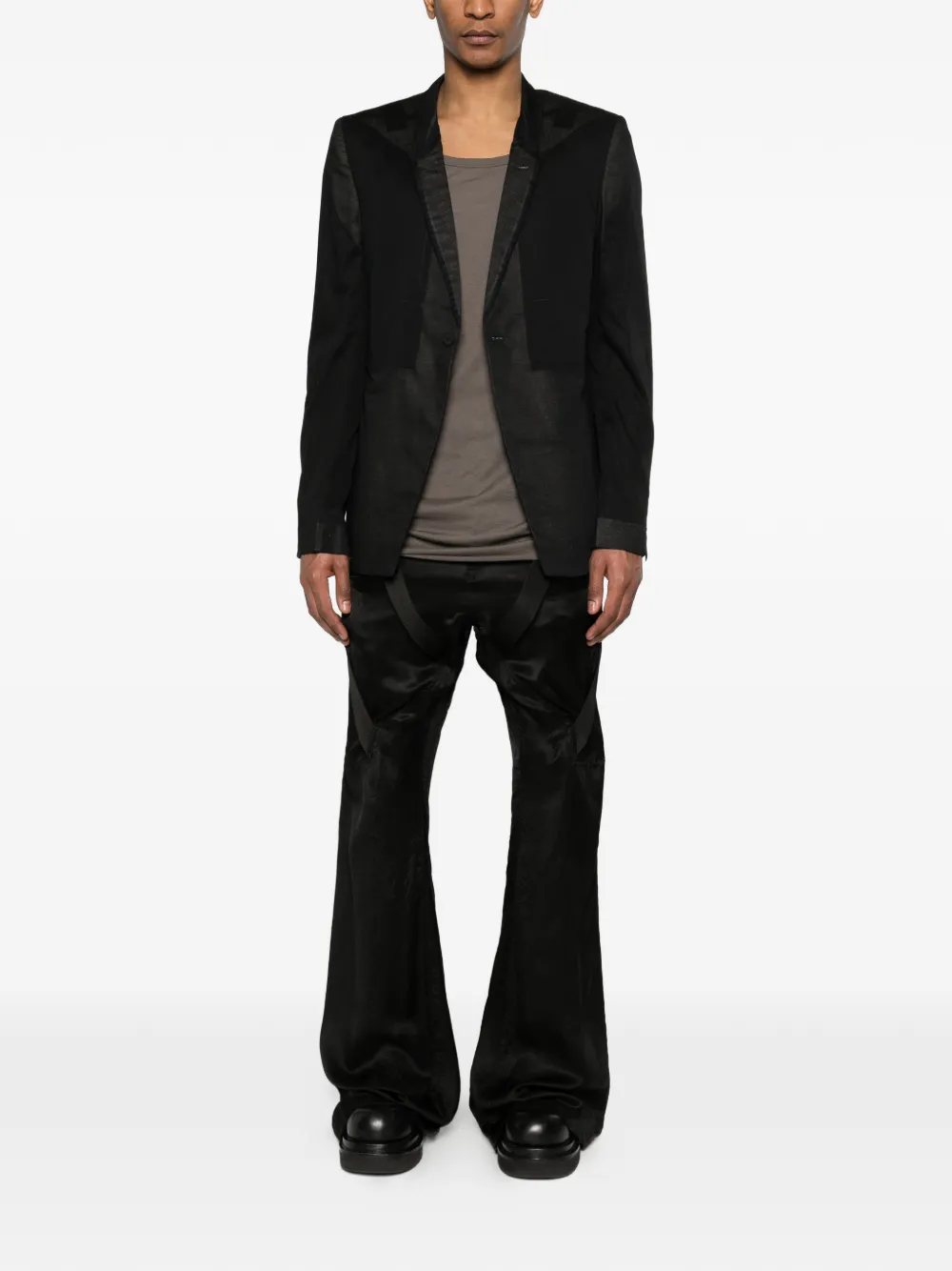 Megastrapped suspenders trousers