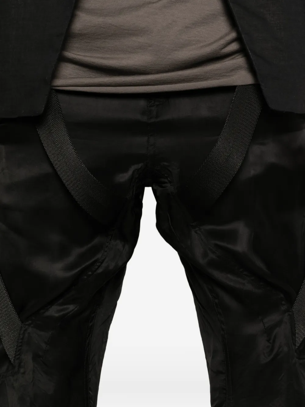 Megastrapped suspenders trousers