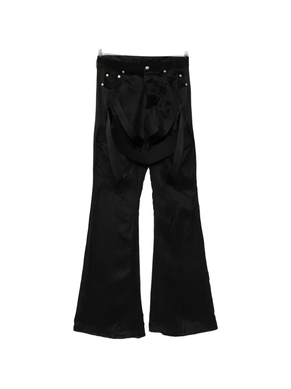 Rick Owens Megastrapped suspenders trousers - Nero