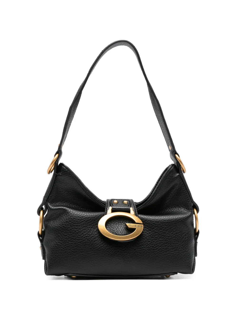 GUESS USA Borsa a spalla Camden mini con fibbia - Nero