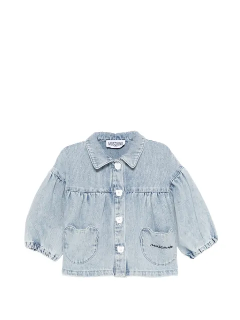 Moschino Kids balloon-sleeve pockets jacket