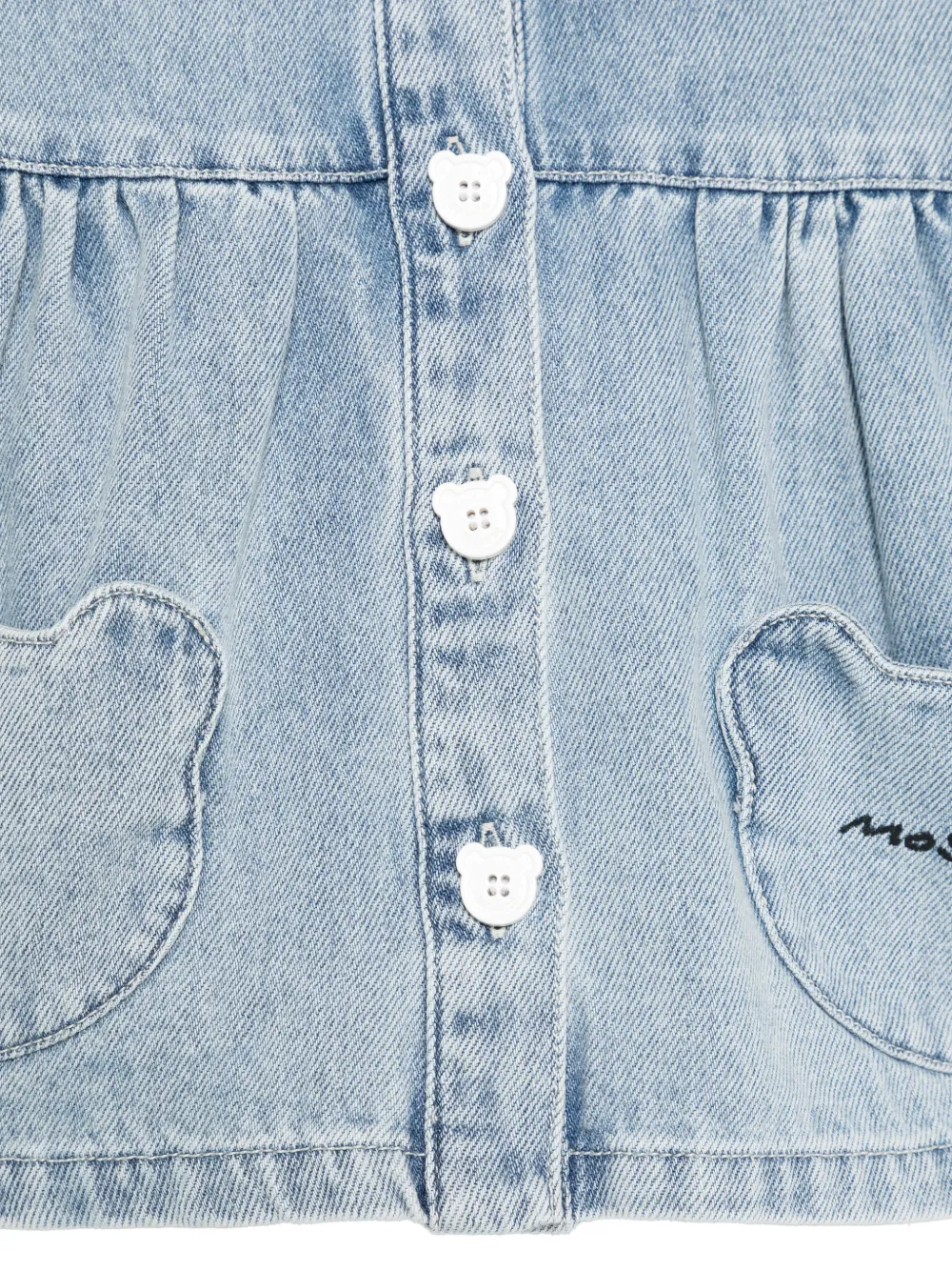 Moschino Kids Jack met ballonmouwen en zakken Blauw
