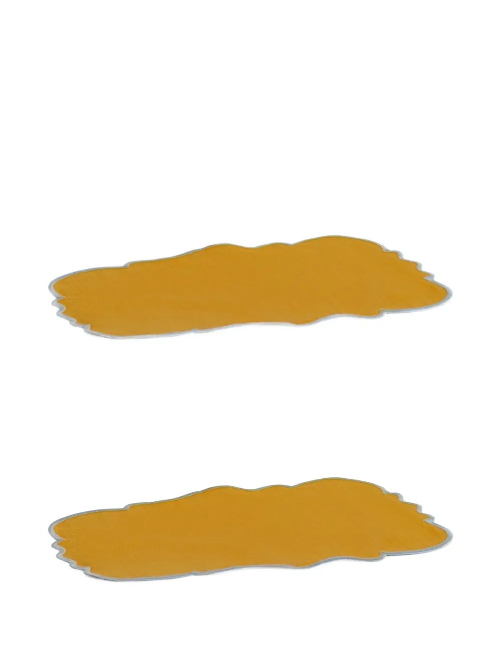 Bitossi Home scalloped placemat set (set of two) - Giallo