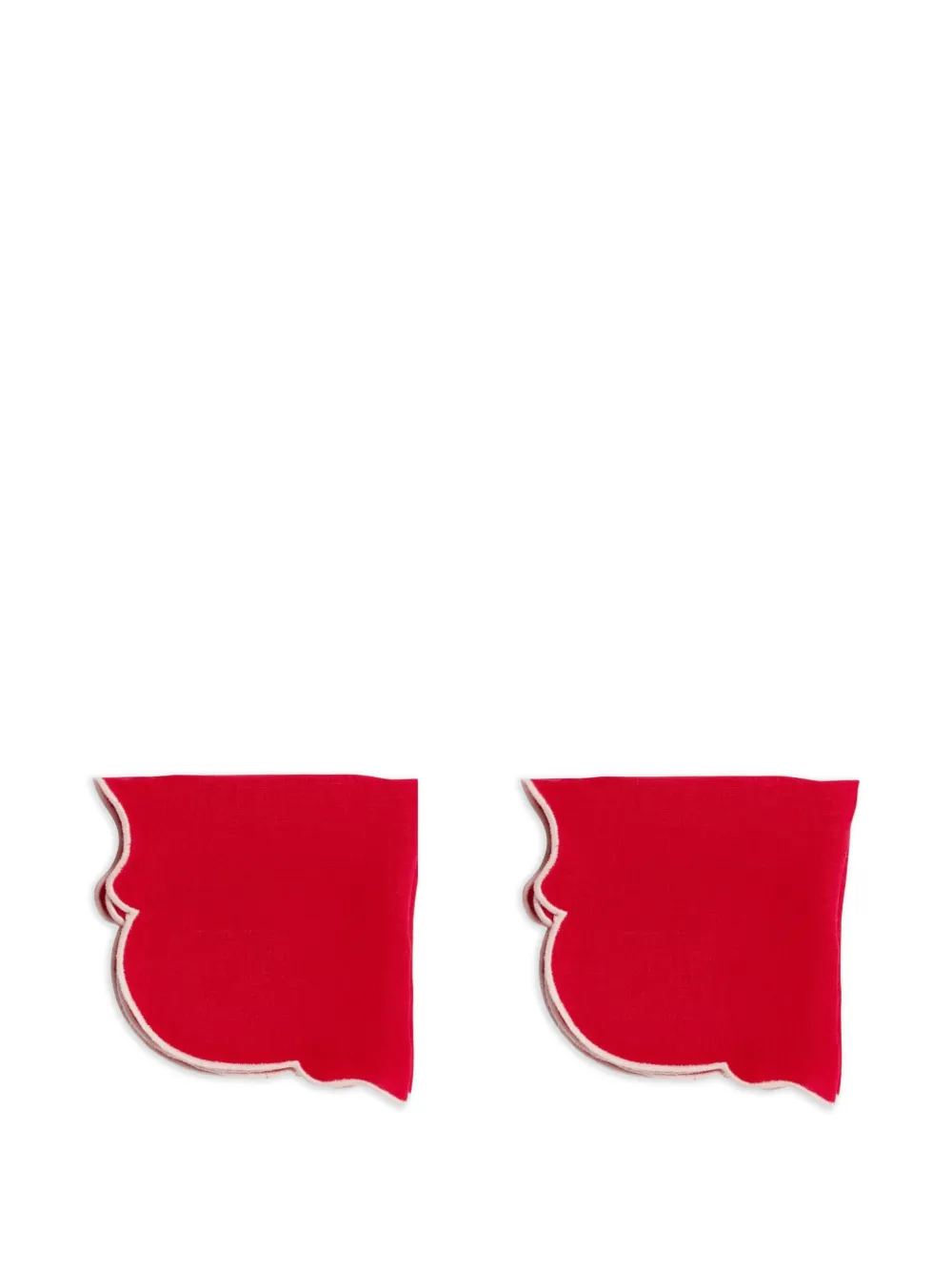 Bitossi Home 扇贝形边餐巾套装（两件装） | 桌布