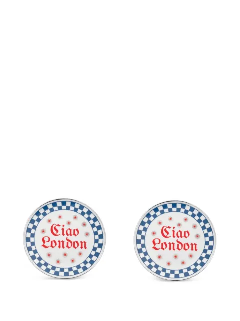 Bitossi Home Ciao London チェッカープレート 2枚組