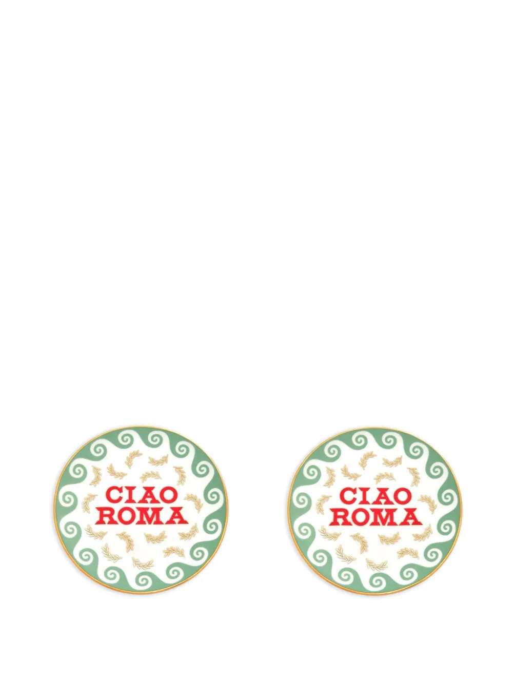 Bitossi Home Piatti Ciao Roma (2 pezzi) - Verde