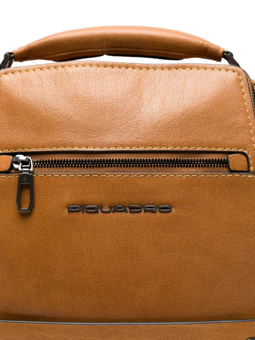  Piquadro Multi-pocket Leather Backpack - Brown 