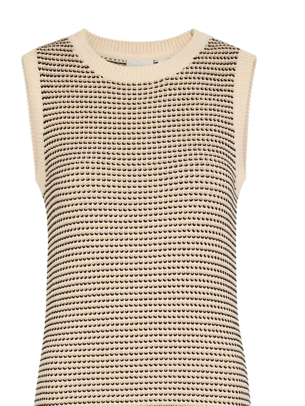 Varley Sadia mouwloze midi-jurk met patroon Beige