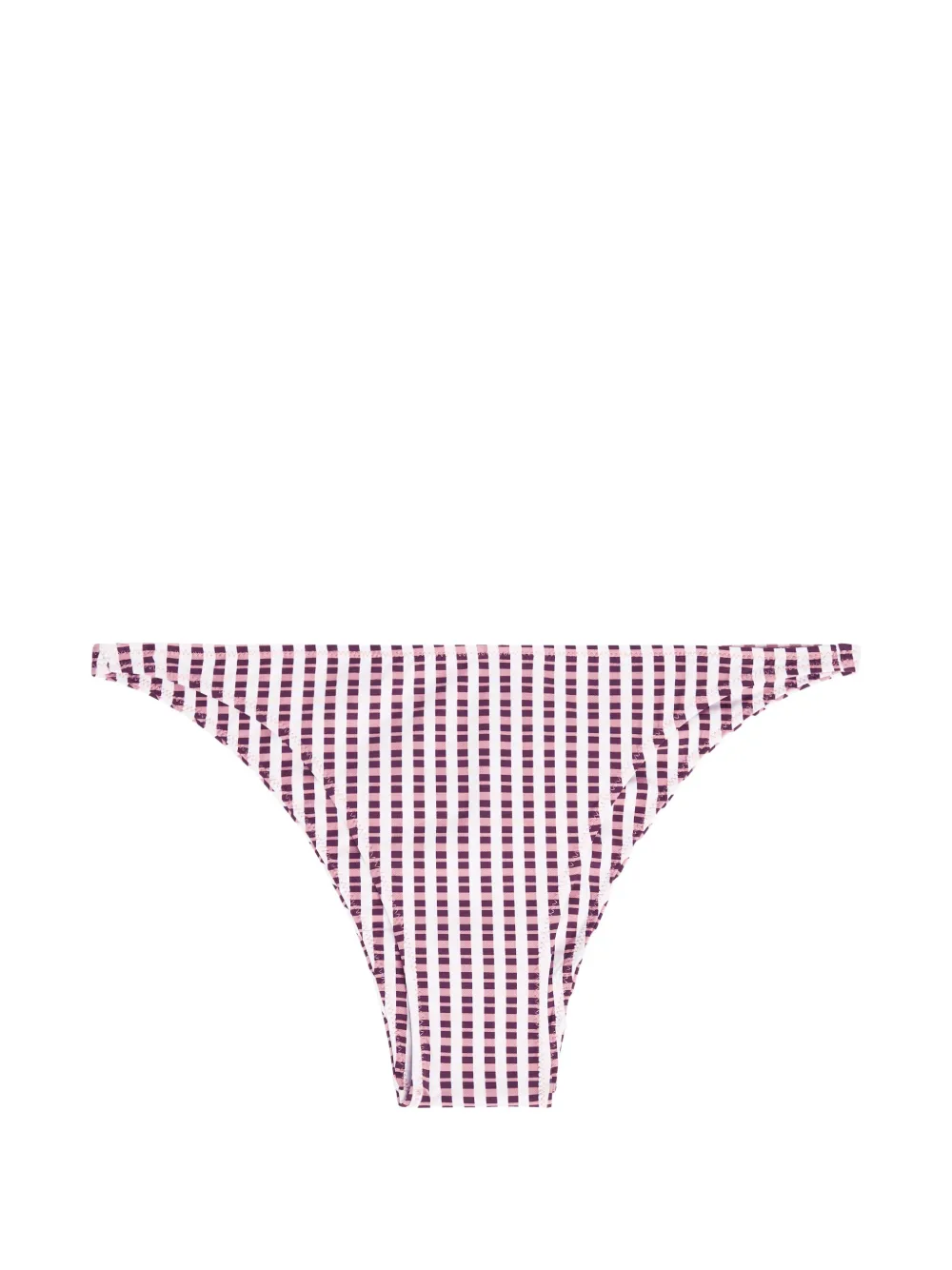 Nuno check-pattern bikini bottoms - Viola