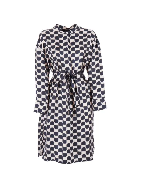'S Max Mara geometric pattern tie dress