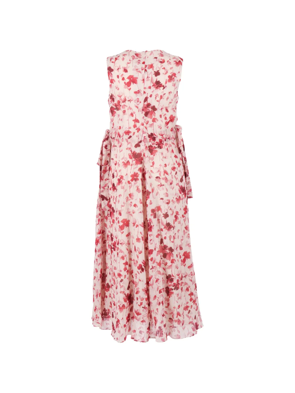 'S Max Mara Jurk met bloemenprint en strik Roze