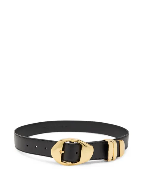 Amanu The Grumeti gold-tone buckle leather belt