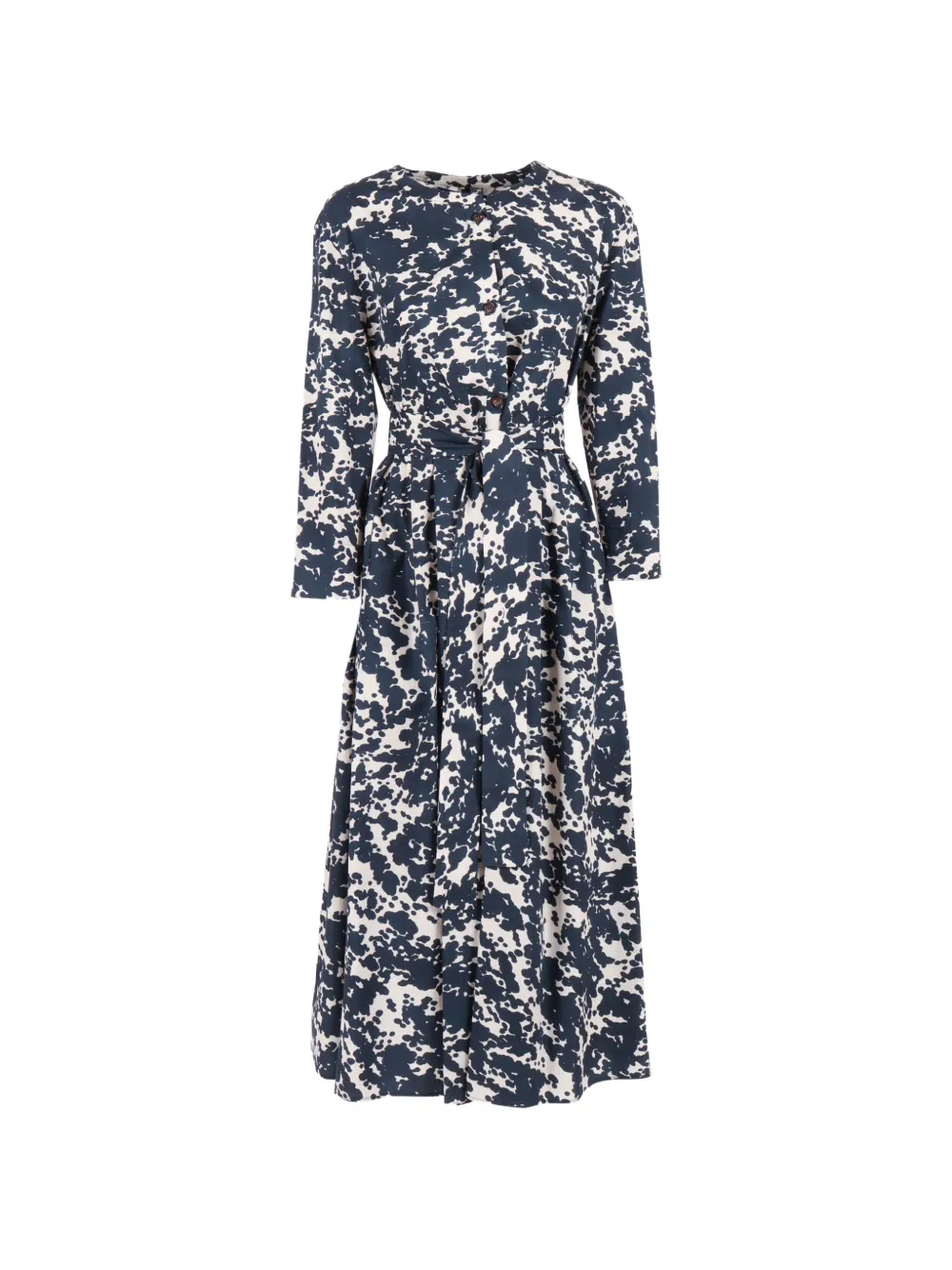 'S Max Mara belt printed dress - Blu