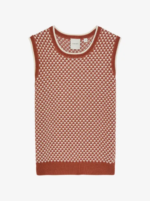 Varley Jenson patterned top