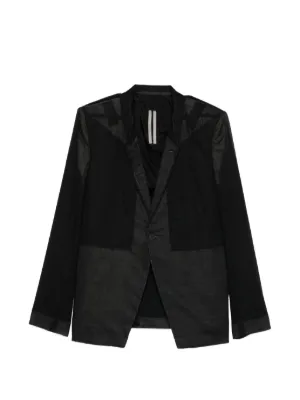 Rick Owens Temple Belted Caban Jacket | Black | FARFETCH AO
