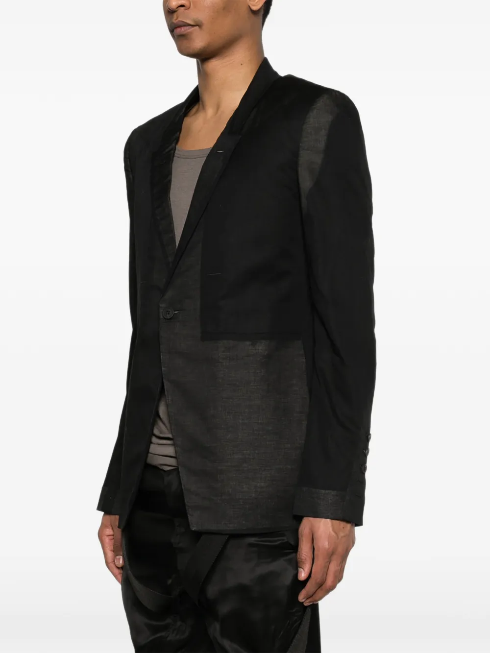 Rick Owens Fogpocket blazer Zwart