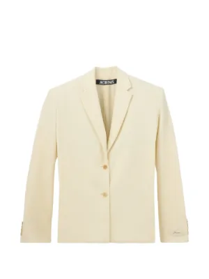 Burberry ヴィンテージチェック ノーカラージャケット | ニュートラル