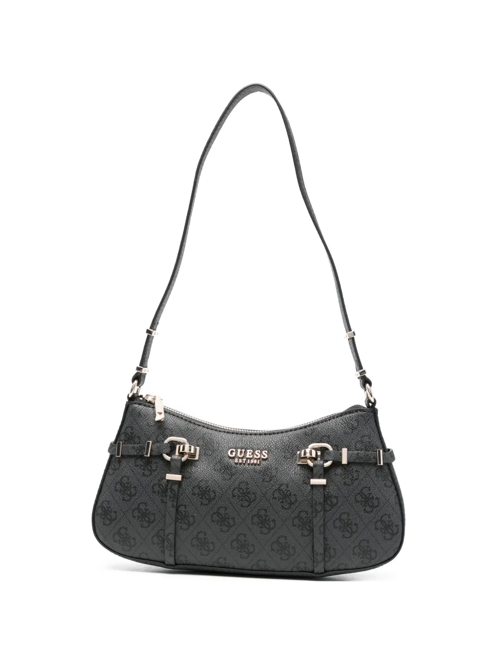 GUESS USA Borsa a spalla con monogramma - Nero