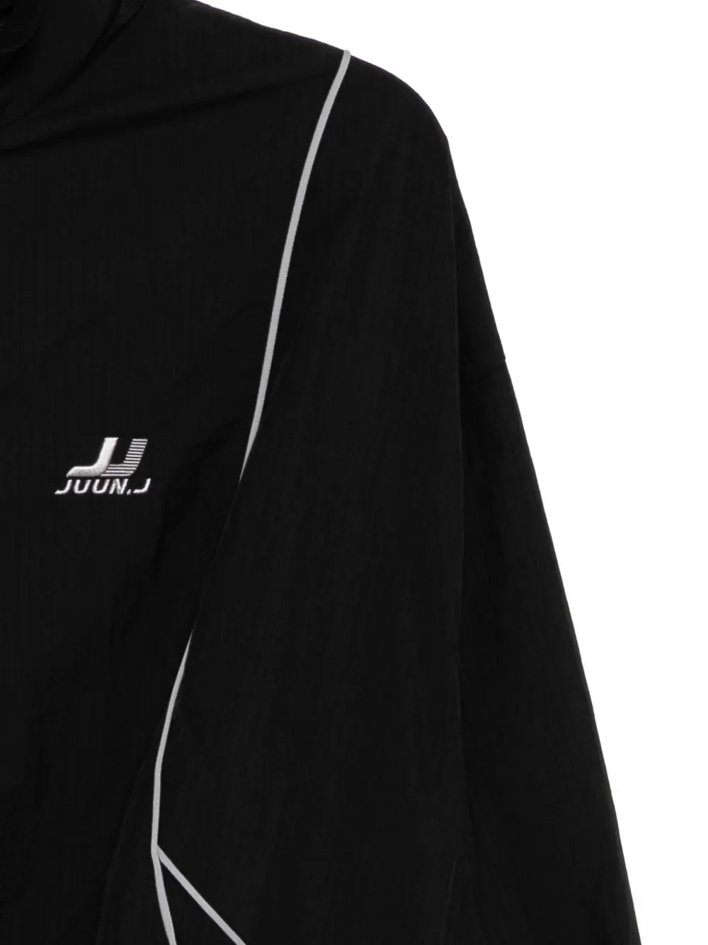  Juun.j Ripstop Batwing-sleeves Jacket - Black 