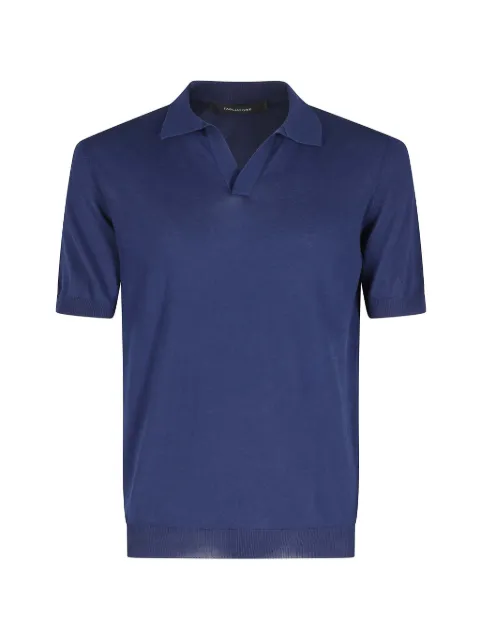 Tagliatore v-neck short-sleeve polo shirt
