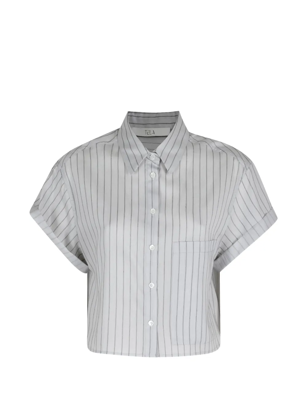 Tela Rocky stripe short-sleeve top - Grigio