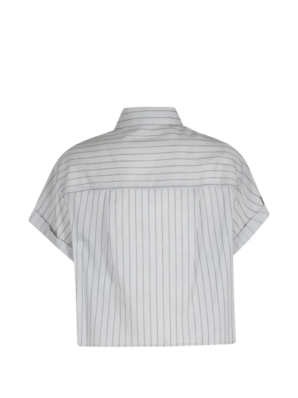  Tela Rocky Stripe Short-sleeve Top - Grey 