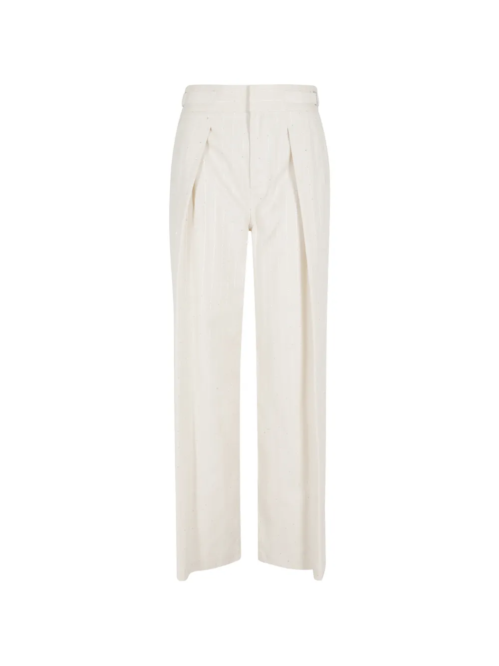 ERMANNO FIRENZE pinstripe pleated trousers - Toni neutri