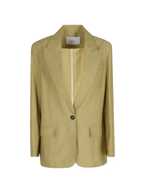 Tela Golden single-breasted blazer