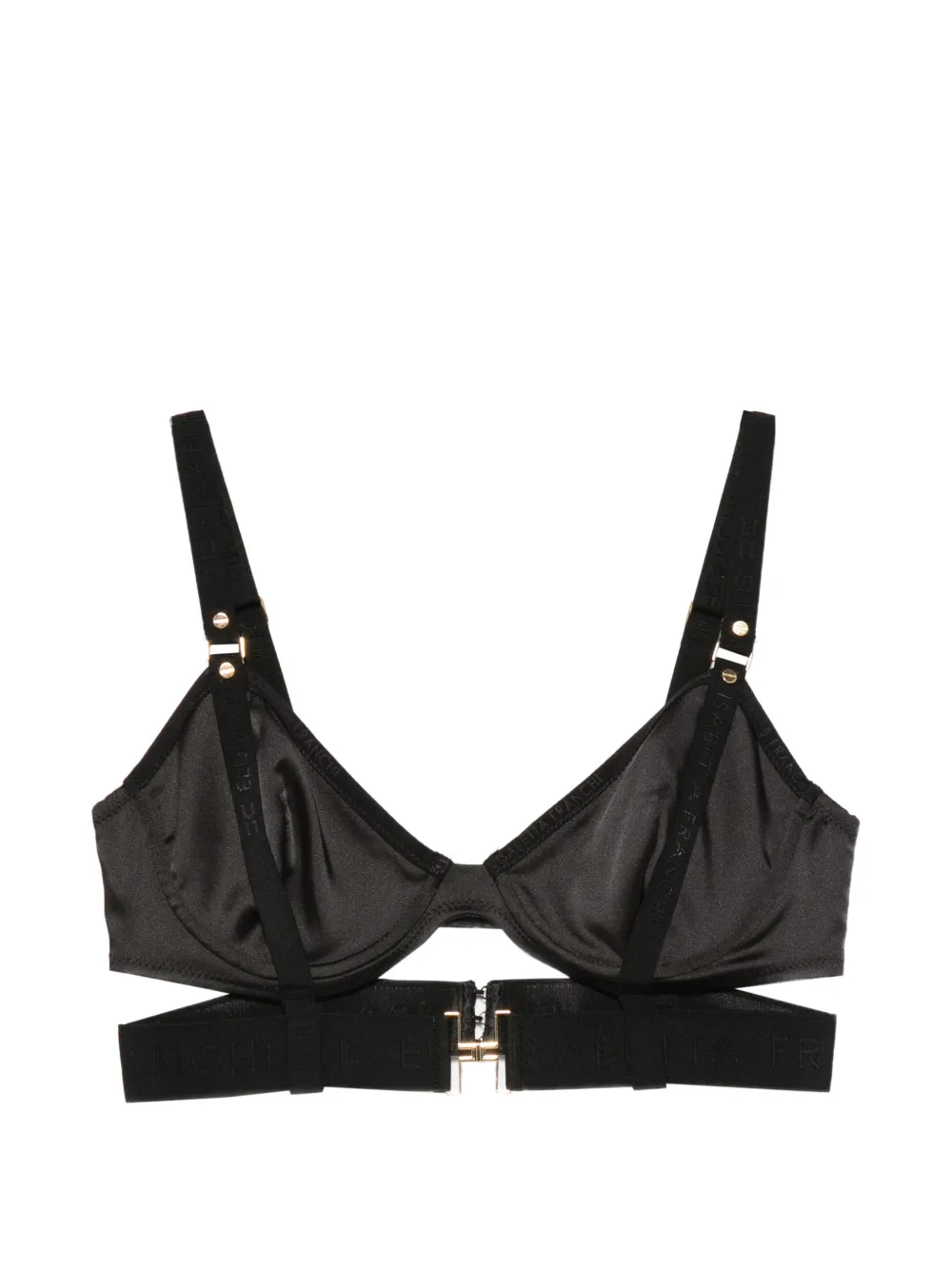 Elisabetta Franchi adjustable-straps bra - Nero