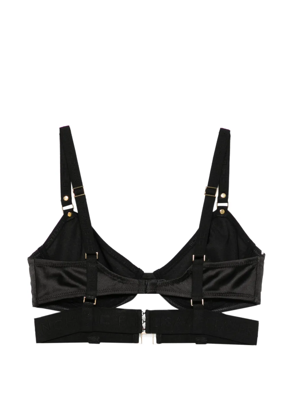  Elisabetta Franchi Adjustable-straps Bra - Black 